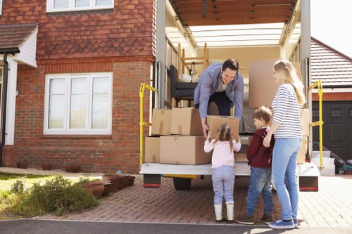 Local moving van ready for flat removals in Lambeth