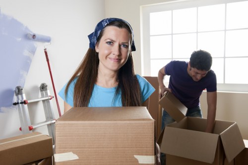 A family preparing for house removals in a Lambeth property