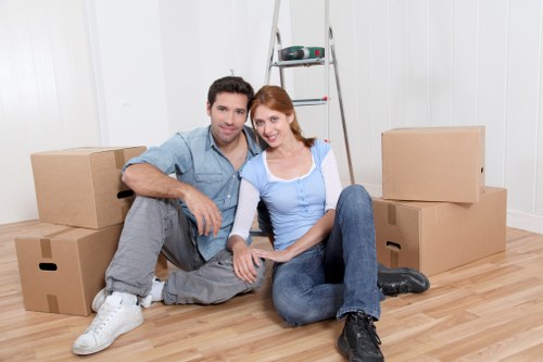 Professional movers handling a flat move in Lambeth