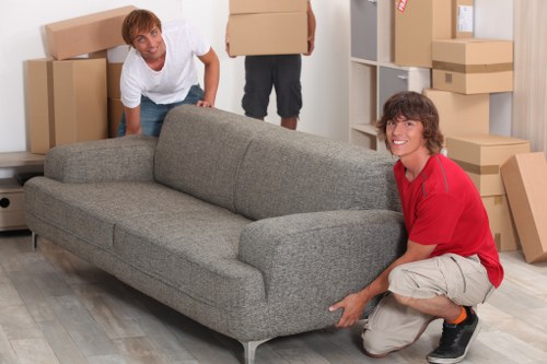 Furniture and box loading for a Lambeth moving van job
