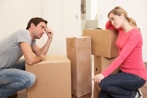 Careful furniture handling in a Lambeth flat move